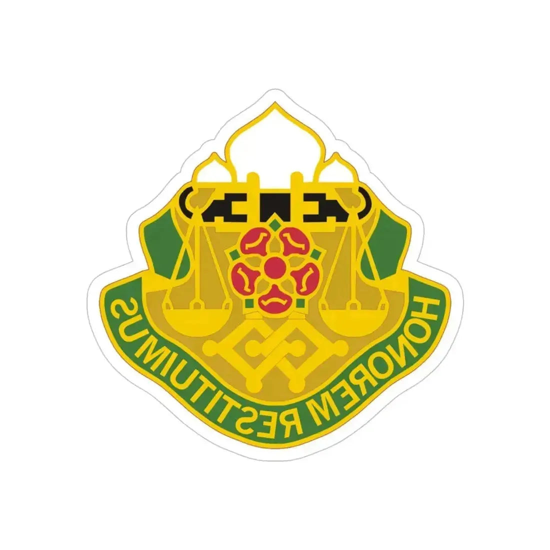 160 Military Police Battalion (U.S. Army) REVERSE PRINT Transparent Die-Cut STICKER 4 Inch Die-Cut Transparent - The Sticker Space