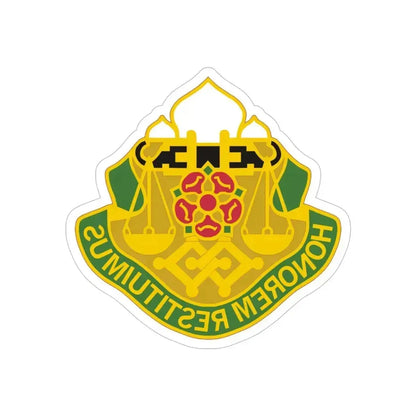 160 Military Police Battalion (U.S. Army) REVERSE PRINT Transparent Die-Cut STICKER 4 Inch Die-Cut Transparent - The Sticker Space
