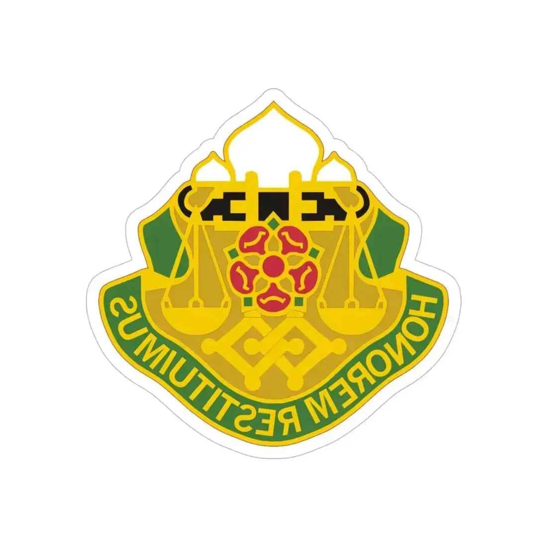 160 Military Police Battalion (U.S. Army) REVERSE PRINT Transparent Die-Cut STICKER 5 Inch Die-Cut Transparent - The Sticker Space