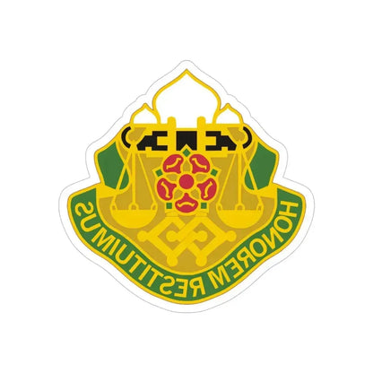 160 Military Police Battalion (U.S. Army) REVERSE PRINT Transparent Die-Cut STICKER 5 Inch Die-Cut Transparent - The Sticker Space