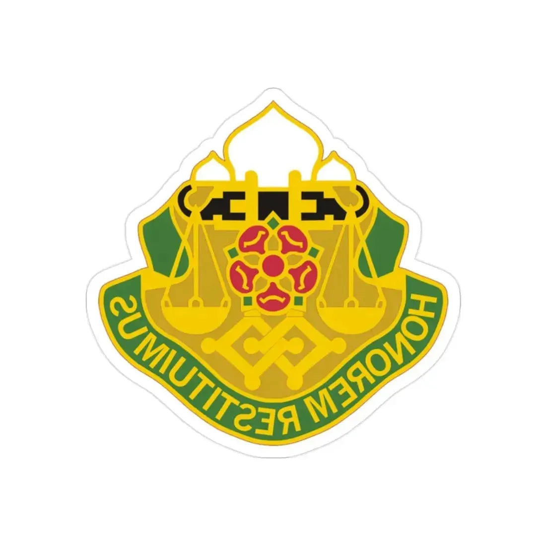 160 Military Police Battalion (U.S. Army) REVERSE PRINT Transparent Die-Cut STICKER - The Sticker Space