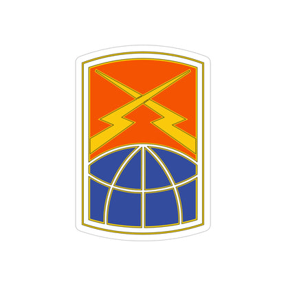 160 Signal Brigade 3 (U.S. Army) REVERSE PRINT Transparent STICKER-6" × 6"-The Sticker Space