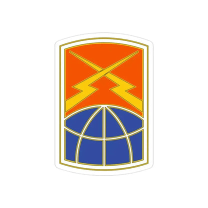 160 Signal Brigade 3 (U.S. Army) REVERSE PRINT Transparent Die-Cut STICKER 2 Inch Die-Cut Transparent - The Sticker Space