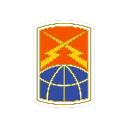 160 Signal Brigade 3 (U.S. Army) REVERSE PRINT Transparent Die-Cut STICKER 3 Inch Die-Cut Transparent - The Sticker Space