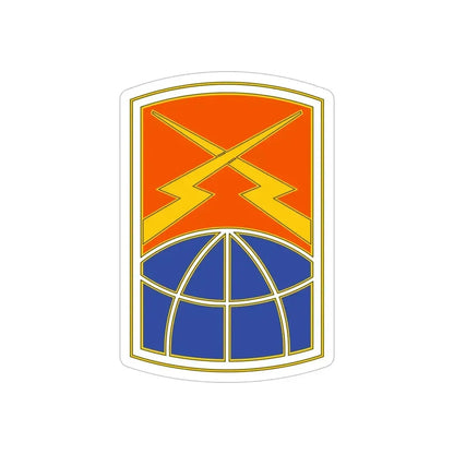 160 Signal Brigade 3 (U.S. Army) REVERSE PRINT Transparent Die-Cut STICKER - The Sticker Space