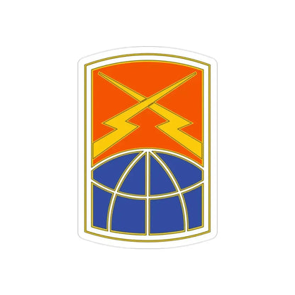 160 Signal Brigade 3 (U.S. Army) REVERSE PRINT Transparent Die-Cut STICKER - The Sticker Space