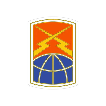 160 Signal Brigade 3 (U.S. Army) REVERSE PRINT Transparent Die-Cut STICKER - The Sticker Space