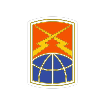160 Signal Brigade 3 (U.S. Army) REVERSE PRINT Transparent Die-Cut STICKER - The Sticker Space