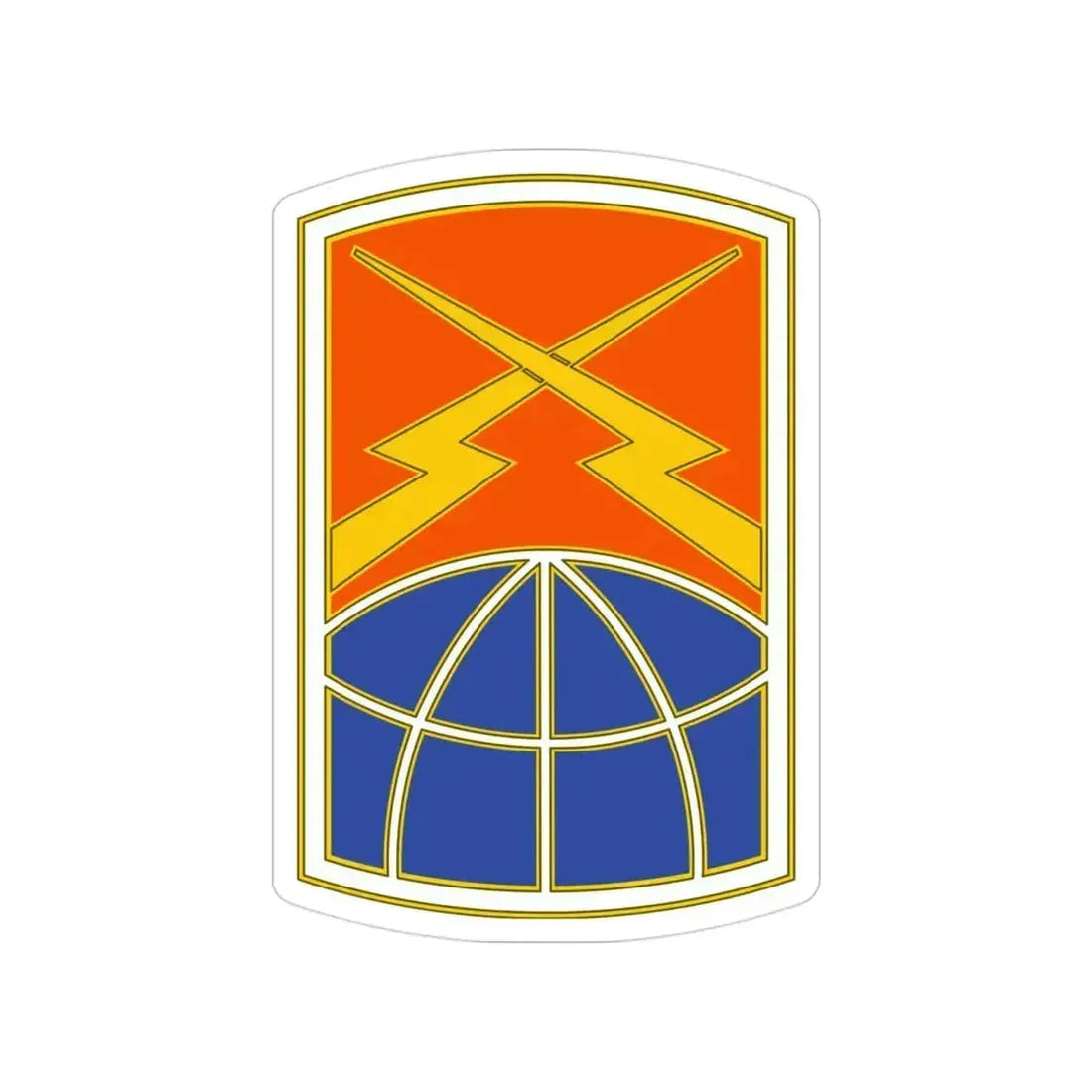 160 Signal Brigade 3 (U.S. Army) Transparent STICKER Die-Cut Vinyl Decal 3 Inch - The Sticker Space