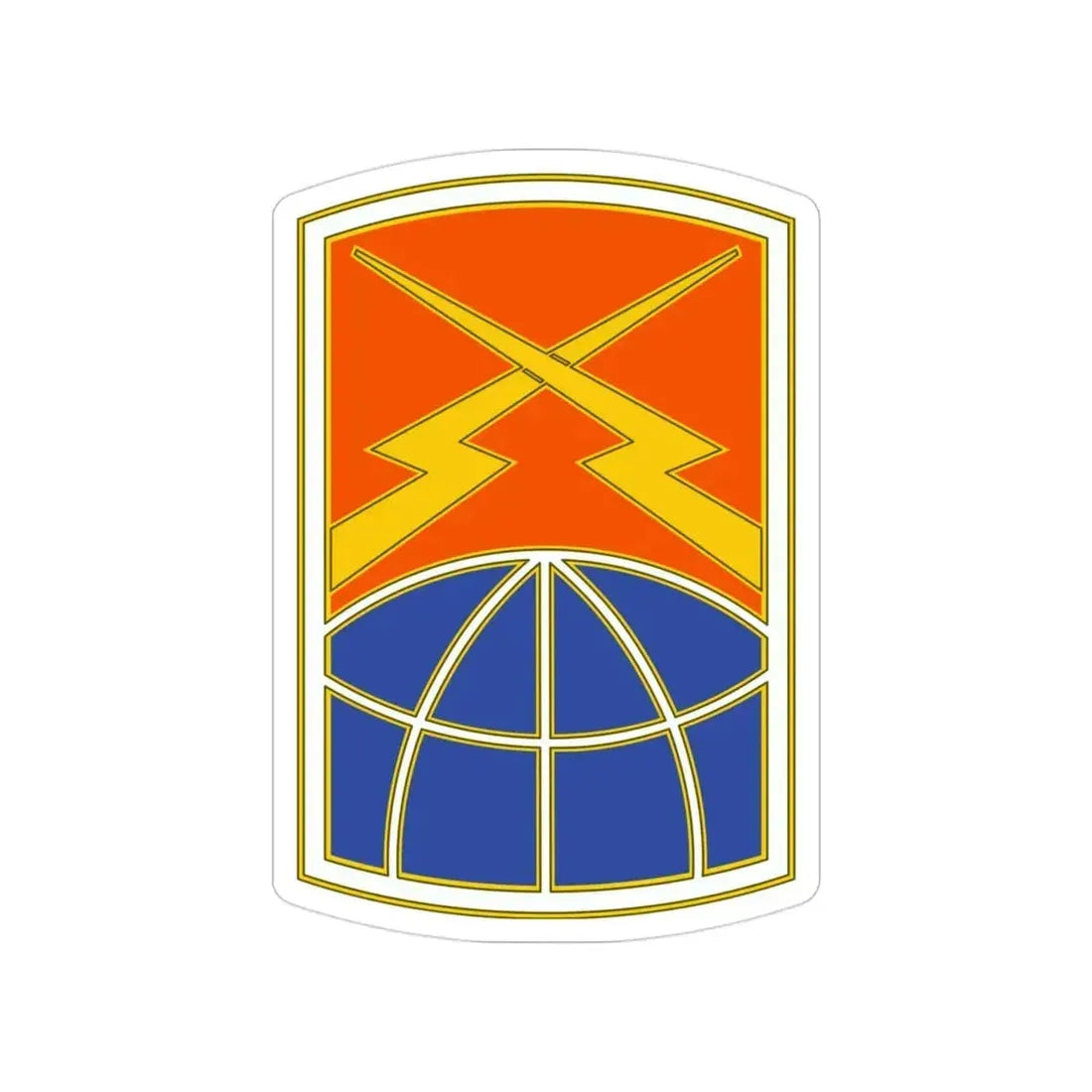 160 Signal Brigade 3 (U.S. Army) Transparent STICKER Die-Cut Vinyl Decal 3 Inch - The Sticker Space