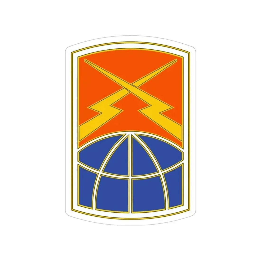 160 Signal Brigade 3 (U.S. Army) Transparent STICKER Die-Cut Vinyl Decal 4 Inch - The Sticker Space