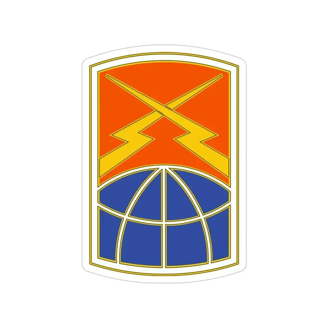 160 Signal Brigade 3 (U.S. Army) Transparent STICKER Die-Cut Vinyl Decal 5 Inch - The Sticker Space