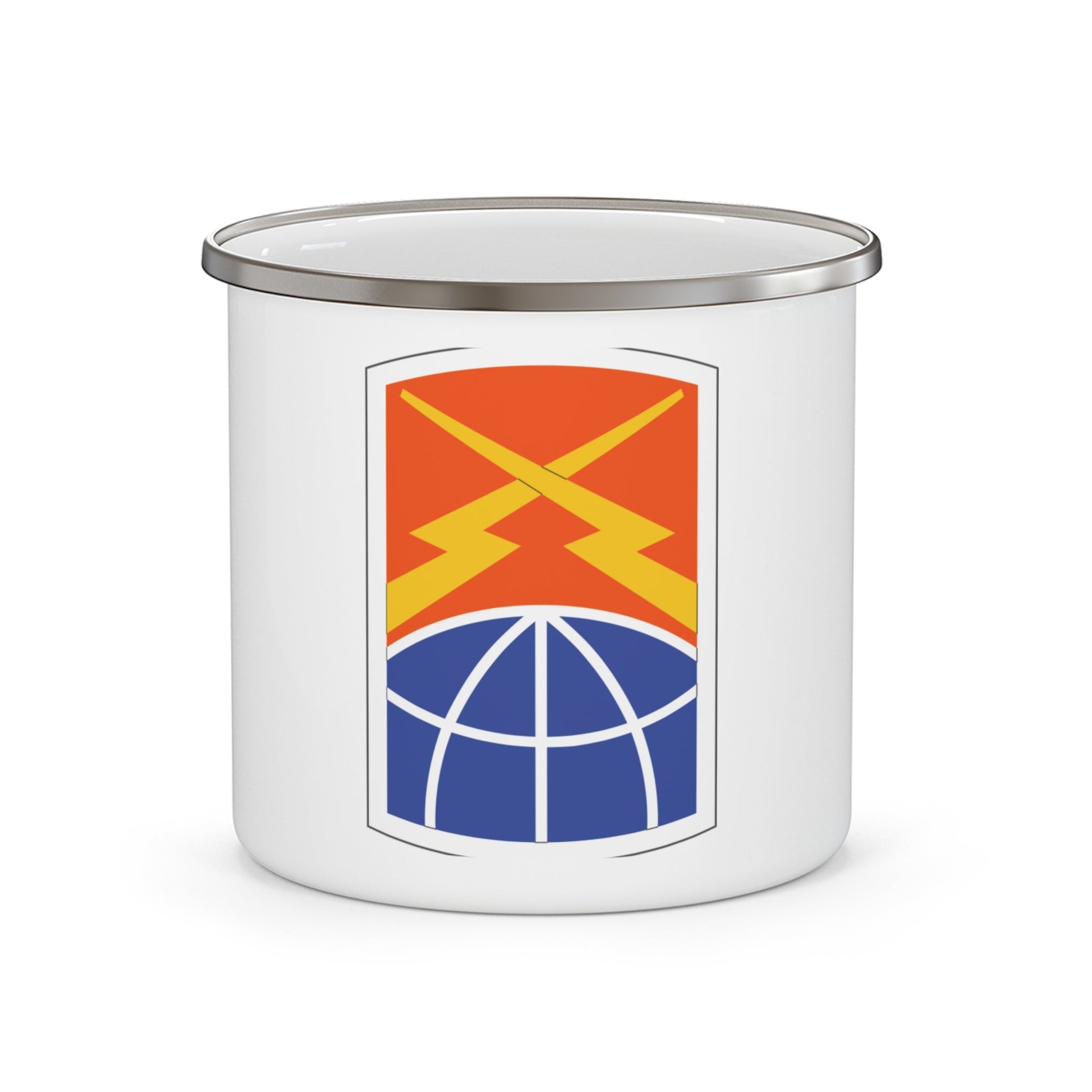 160 Signal Brigade (U.S. Army) 12oz Enamel Mug-12oz-The Sticker Space