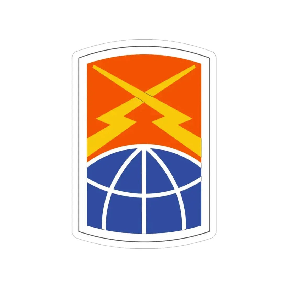160 Signal Brigade (U.S. Army) Transparent STICKER Die-Cut Vinyl Decal 4 Inch - The Sticker Space