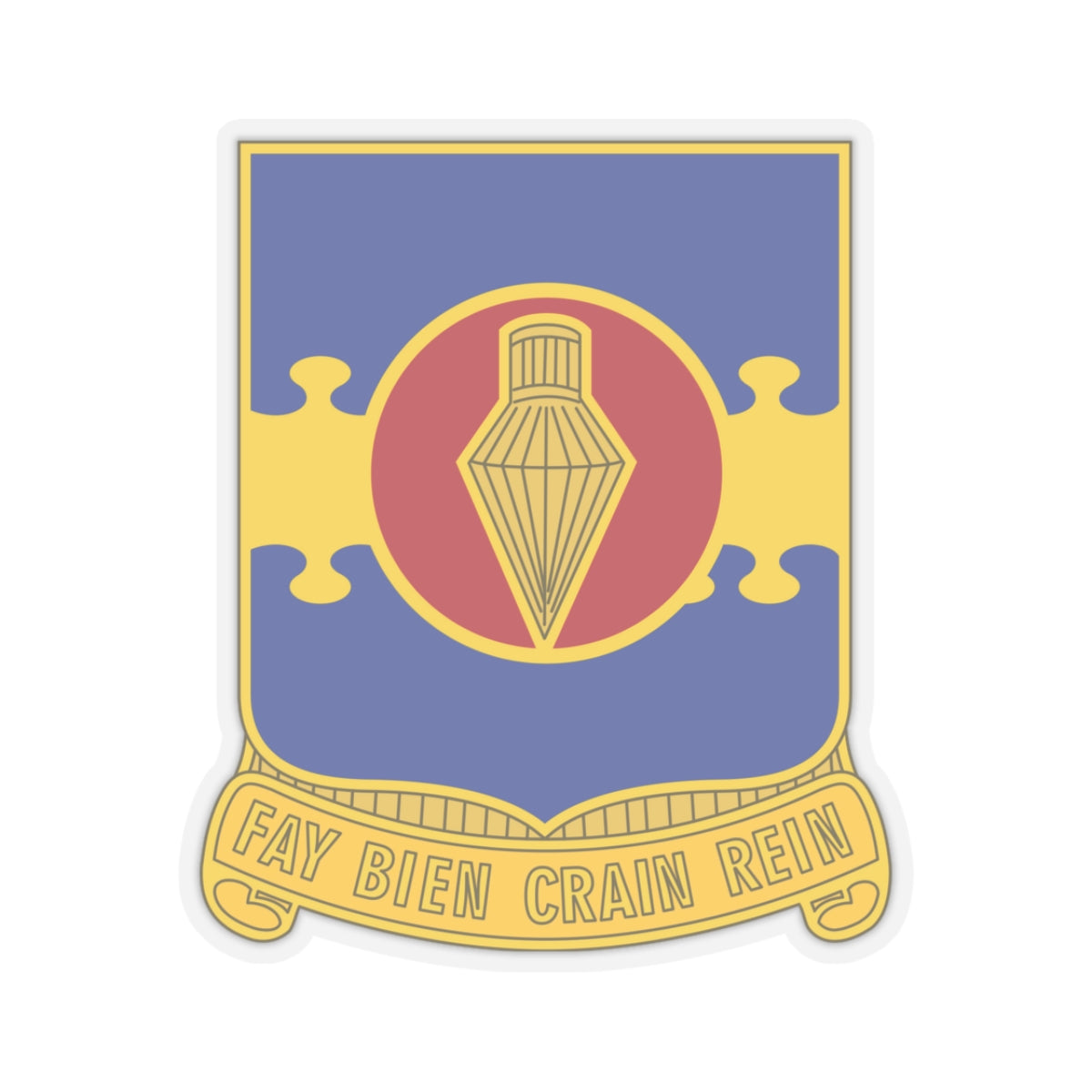 326 Airborne Engineer Battalion (U.S. Army) STICKER Vinyl Kiss-Cut Decal-3 Inch-Transparent-The Sticker Space