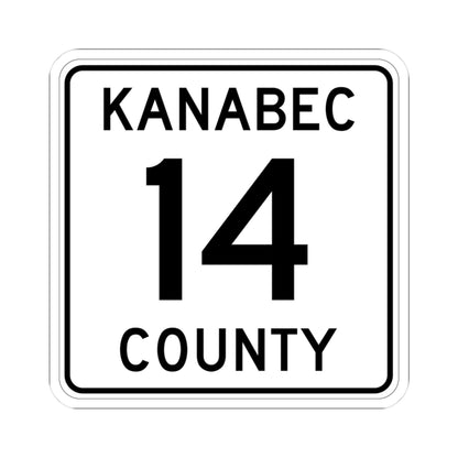 Kanabec County 14 MN (Minnesota) (Road Sign) STICKER Vinyl Kiss-Cut Decal
