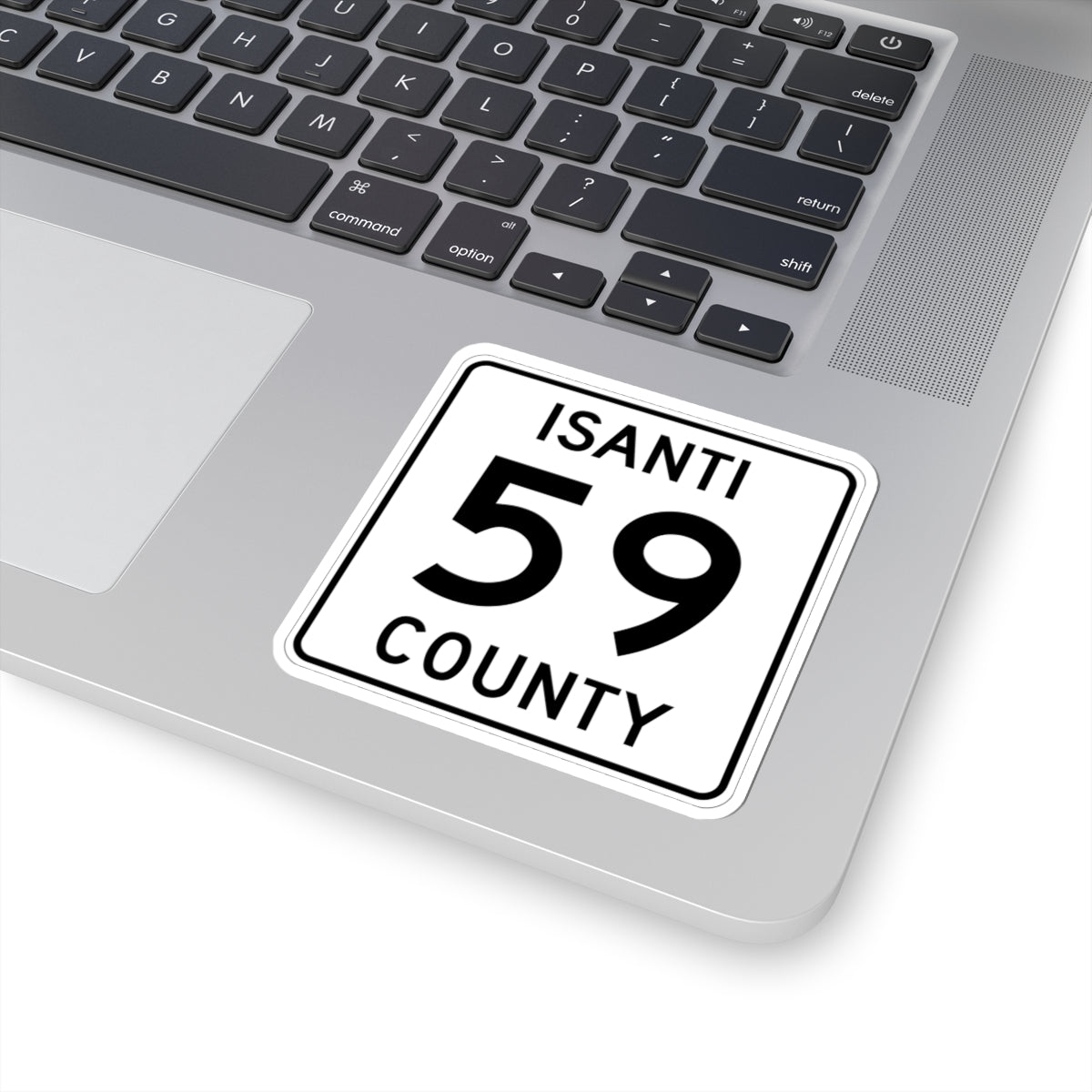 Isanti County 59 MN (Minnesota) (Road Sign) STICKER Vinyl Kiss-Cut Decal