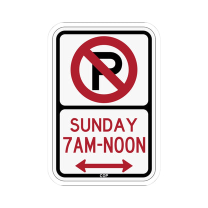 PBOT Road sign P1265D (Oregon) (Road Sign) STICKER Vinyl Kiss-Cut Decal