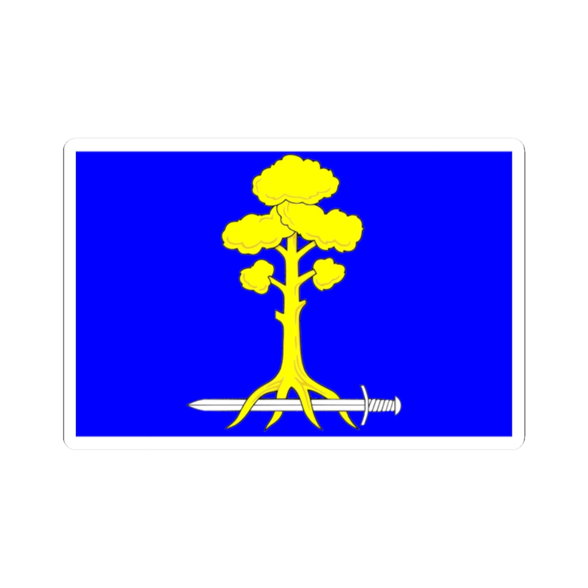 Flag Sertolovo Leningrad oblast (Russia) STICKER Vinyl Kiss-Cut Decal