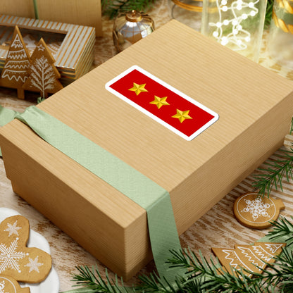 BD Army Lieutenant General Star Plate (Bangladesh) (Coat of Arms) STICKER Vinyl Kiss-Cut Decal