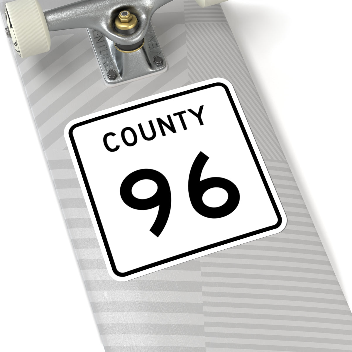 County 96 square (Minnesota) (Road Sign) STICKER Vinyl Kiss-Cut Decal