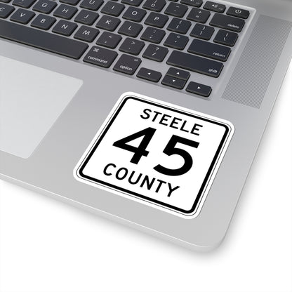 Steele County Route 45 MN (Minnesota) (Road Sign) STICKER Vinyl Kiss-Cut Decal