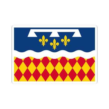 Flag of Charente (France) STICKER Vinyl Kiss-Cut Decal