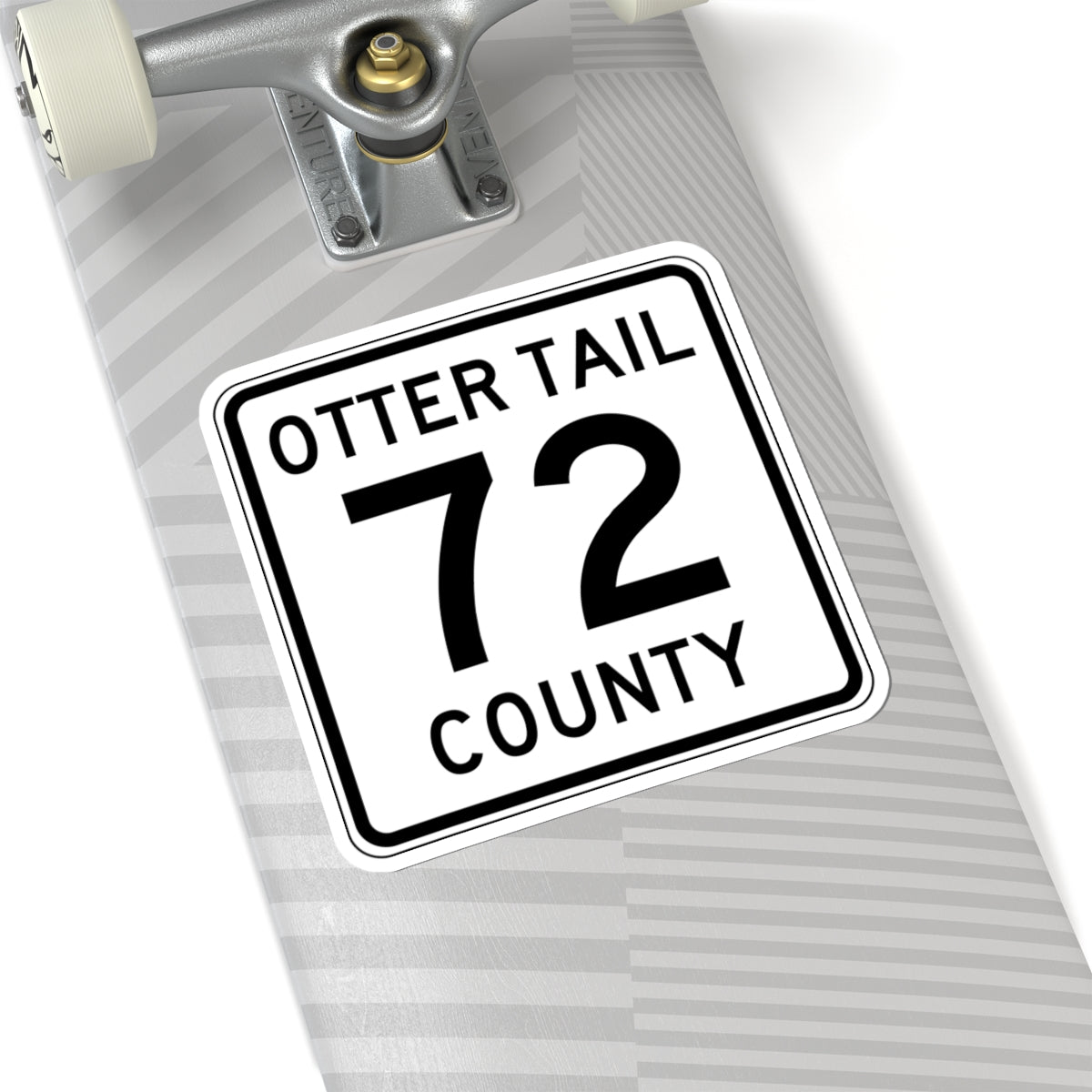 Otter Tail County Route 72 MN (Minnesota) (Road Sign) STICKER Vinyl Kiss-Cut Decal