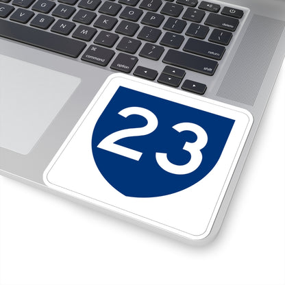 PR primary 23 (Puerto Rico) (Road Sign) STICKER Vinyl Kiss-Cut Decal