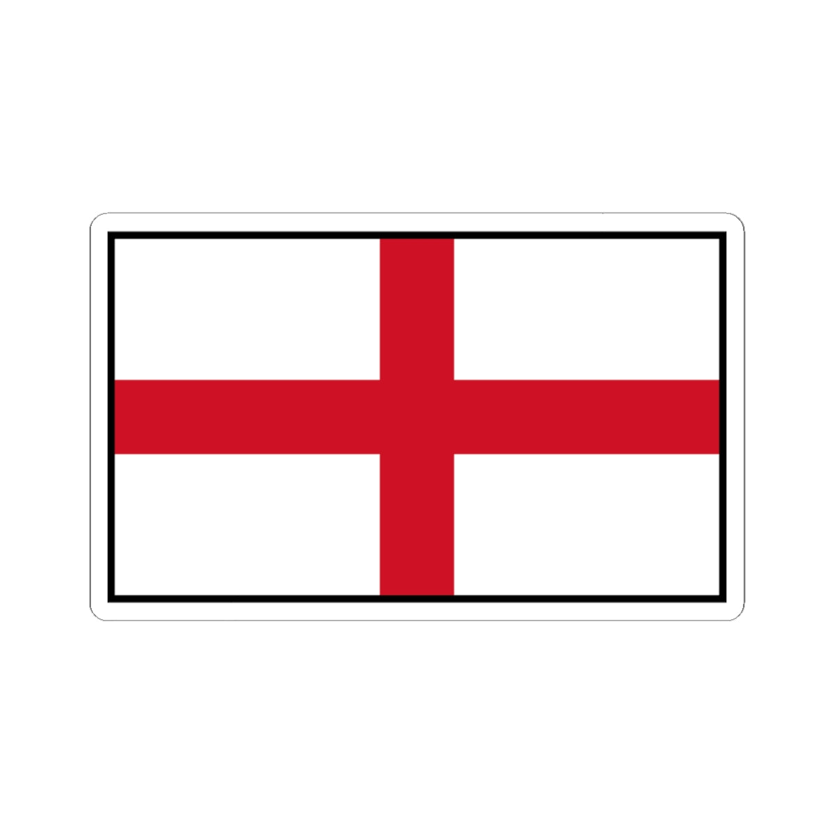 Flag of England bordered (England) STICKER Vinyl Kiss-Cut Decal