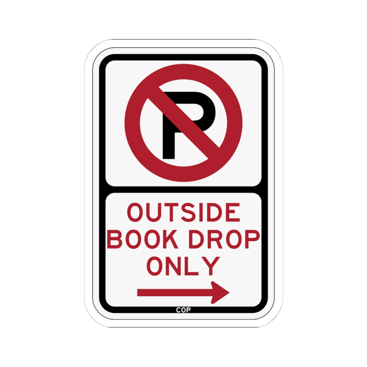 PBOT Road sign P1920R (Oregon) (Road Sign) STICKER Vinyl Kiss-Cut Decal