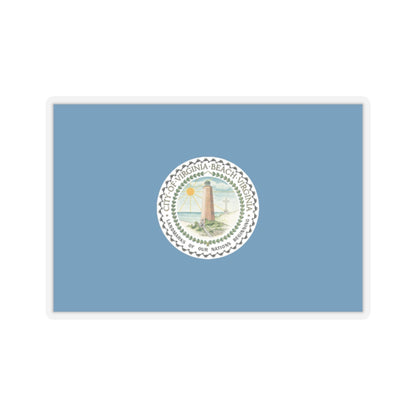 Flag of Virginia Beach, Virginia - STICKER Vinyl Kiss-Cut Decal