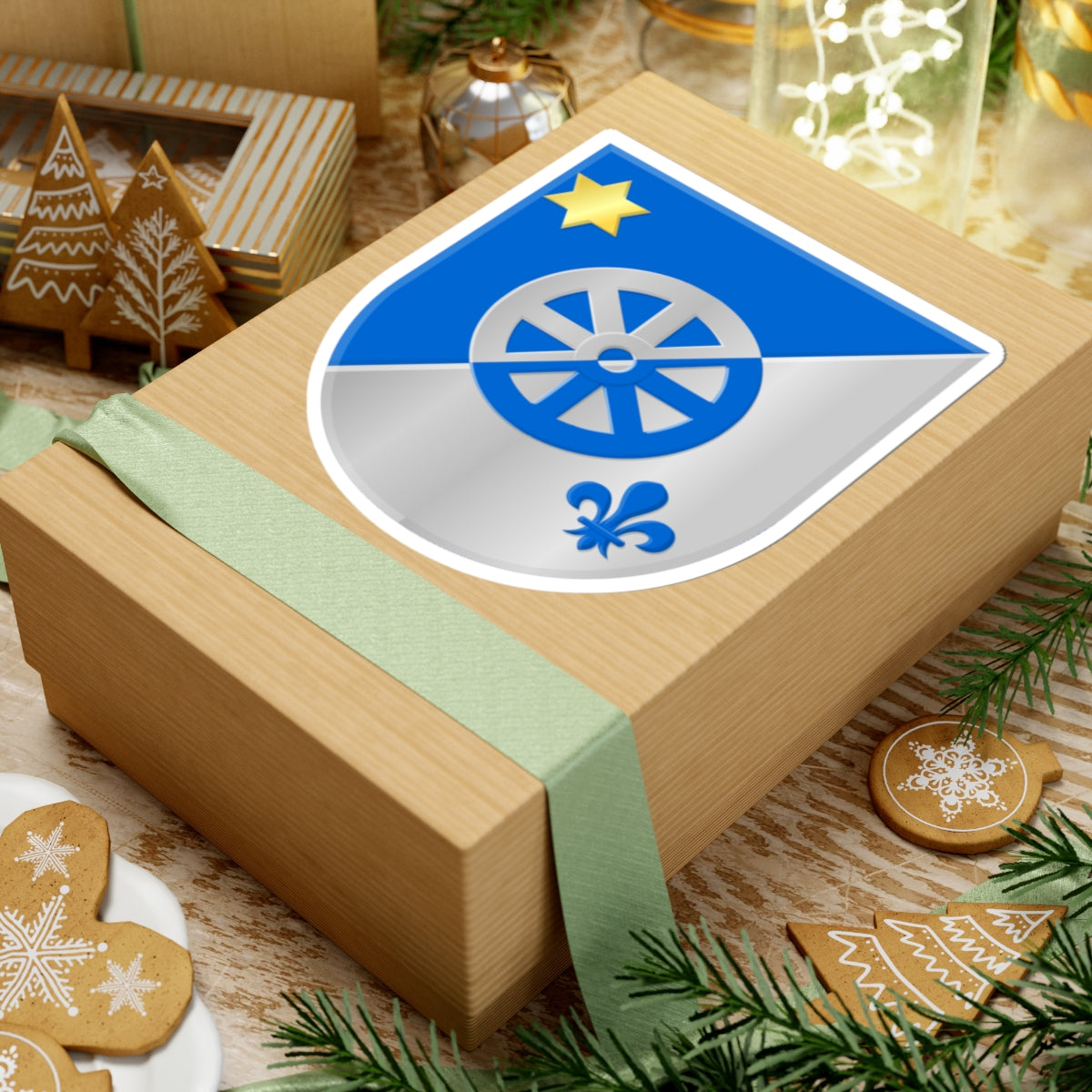 Aalsum wapen (Netherlands) (Coat of Arms) STICKER Vinyl Kiss-Cut Decal