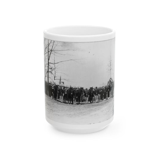 Group Of Provost Guards At Headquarters, Army Of The Potomac (U.S. Civil War) White Coffee Mug-15oz-The Sticker Space