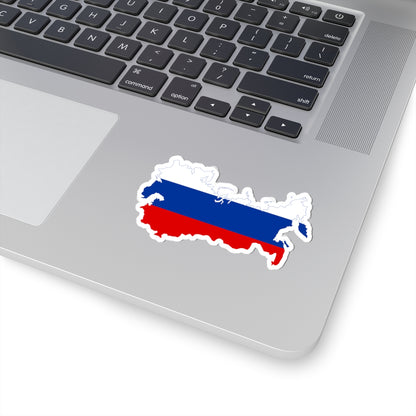 Flag-map of the Russian Empire (Russia) STICKER Vinyl Kiss-Cut Decal