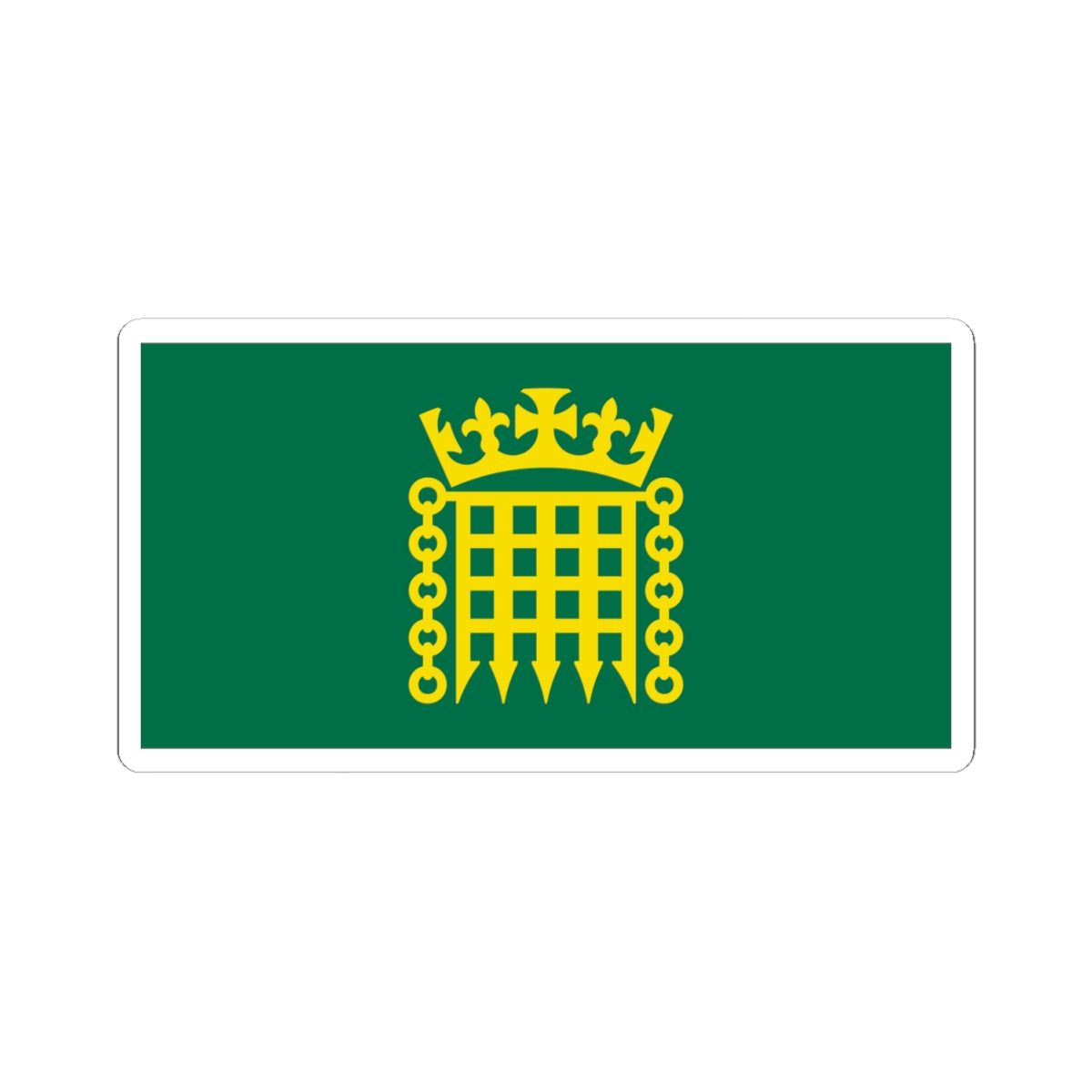 Flag House of Commons (United Kingdom) STICKER Vinyl Kiss-Cut Decal