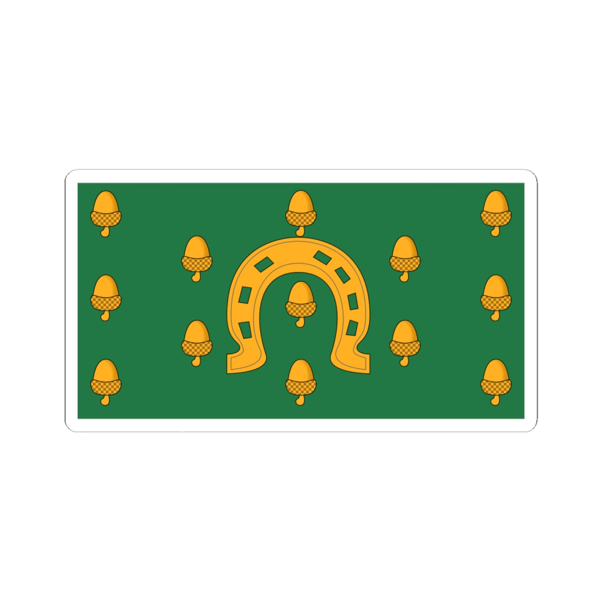 Flag of Rutland older colours (England) STICKER Vinyl Kiss-Cut Decal