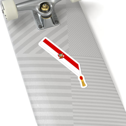 Banda presidencial del Peru (Peru) (Coat of Arms) STICKER Vinyl Kiss-Cut Decal