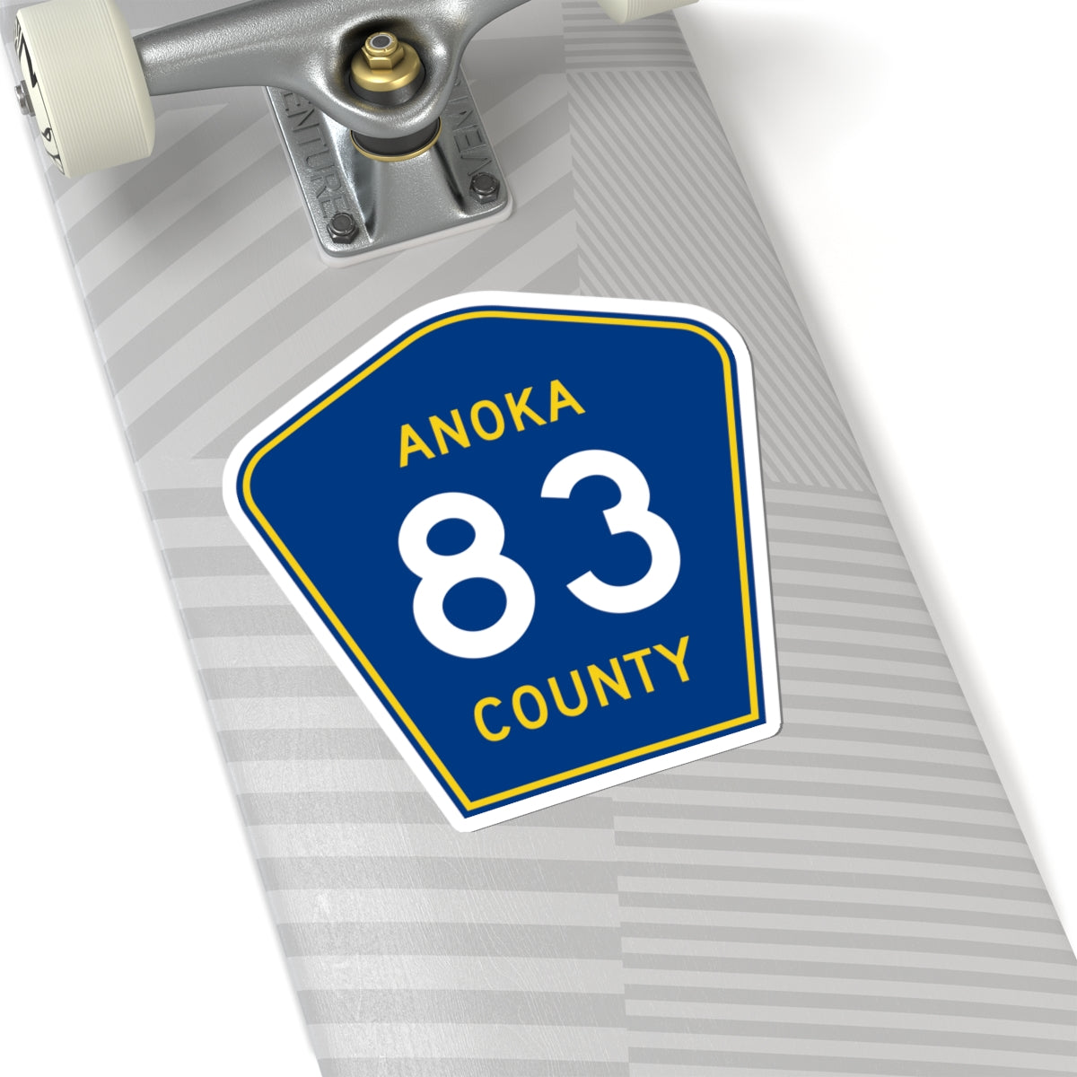 Anoka County 83 (Minnesota) (Road Sign) STICKER Vinyl Kiss-Cut Decal