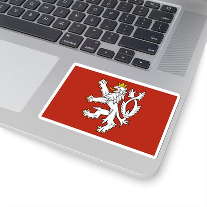Banner of the Bohemian Coat of Arms (Czech Republic) STICKER Vinyl Kiss-Cut Decal