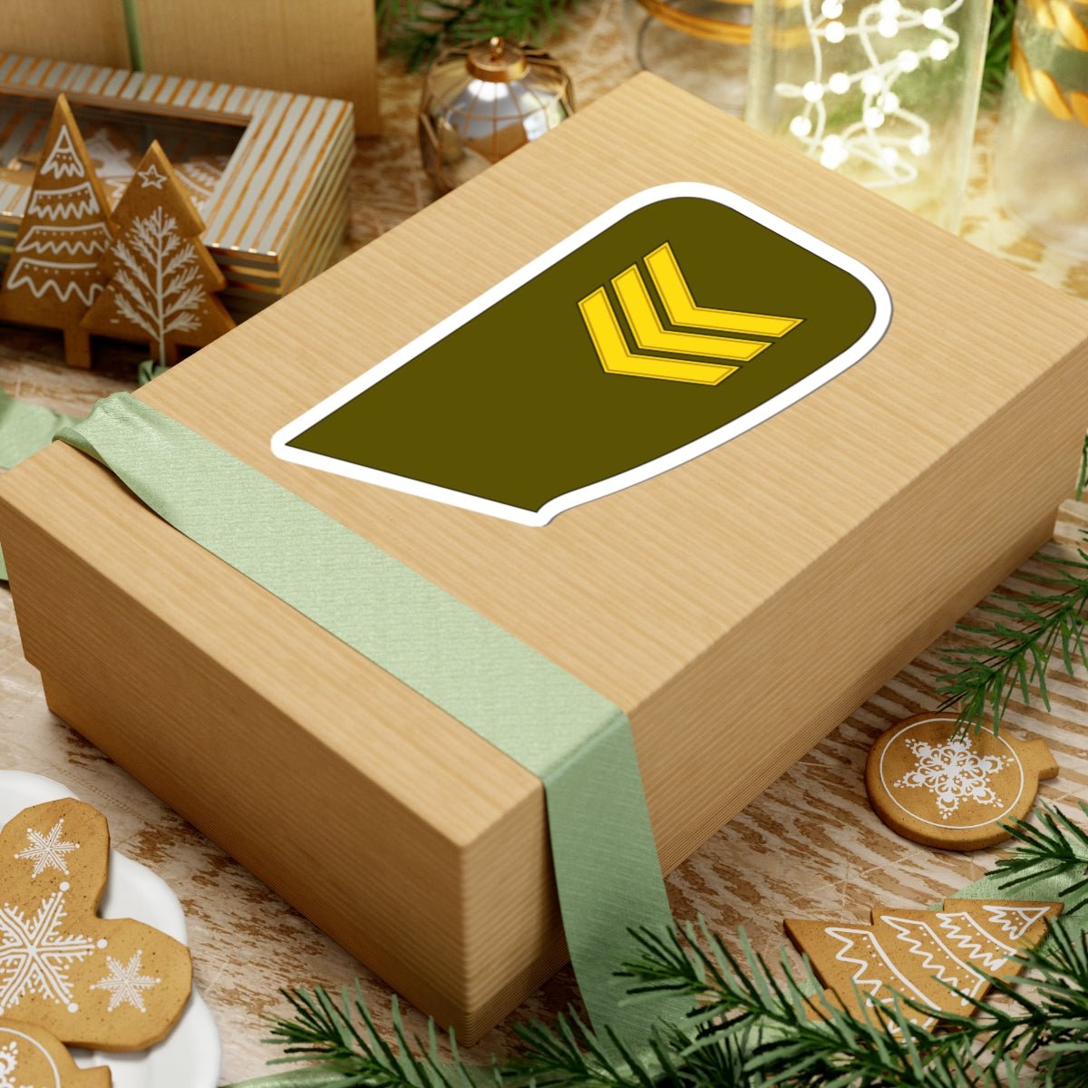 07 Lithuania Army SSG (Lithuania) (Military Rank) STICKER Vinyl Kiss-Cut Decal