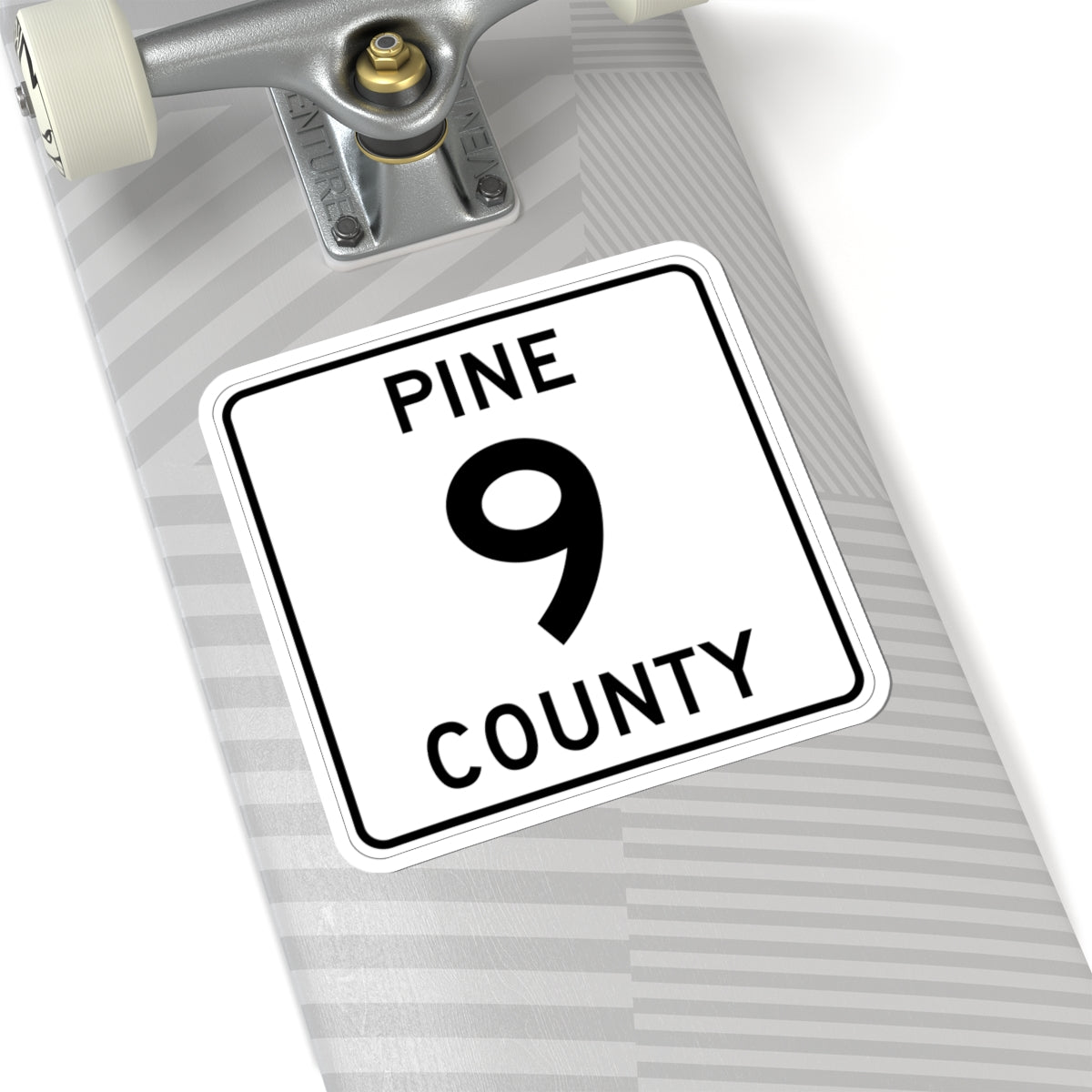Pine County Route 9 MN (Minnesota) (Road Sign) STICKER Vinyl Kiss-Cut Decal