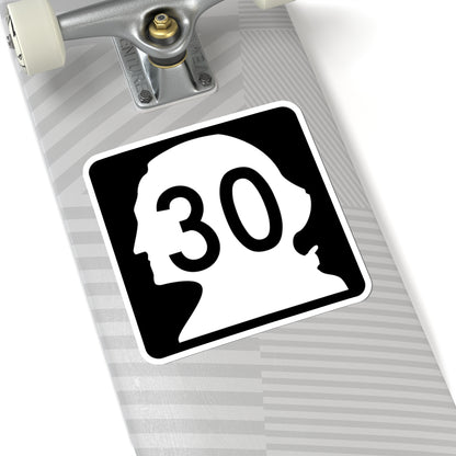 WA-30 (Washington) (Road Sign) STICKER Vinyl Kiss-Cut Decal