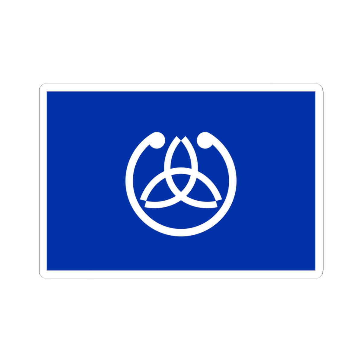 Flag of Onagawa Miyagi (Japan) STICKER Vinyl Kiss-Cut Decal