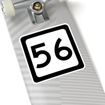 WV-56 (Virginia) (Road Sign) STICKER Vinyl Kiss-Cut Decal