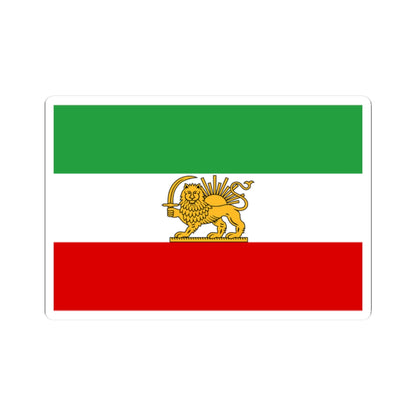 State flag of Iran 1964-1980 3-2 (Iran) STICKER Vinyl Kiss-Cut Decal