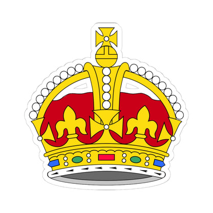 1901 pattern Tudor Crown plain 3D (United Kingdom) (Coat of Arms) STICKER Vinyl Kiss-Cut Decal