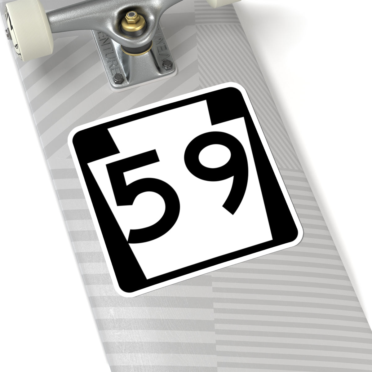PA-59 (Pennsylvania) (Road Sign) STICKER Vinyl Kiss-Cut Decal