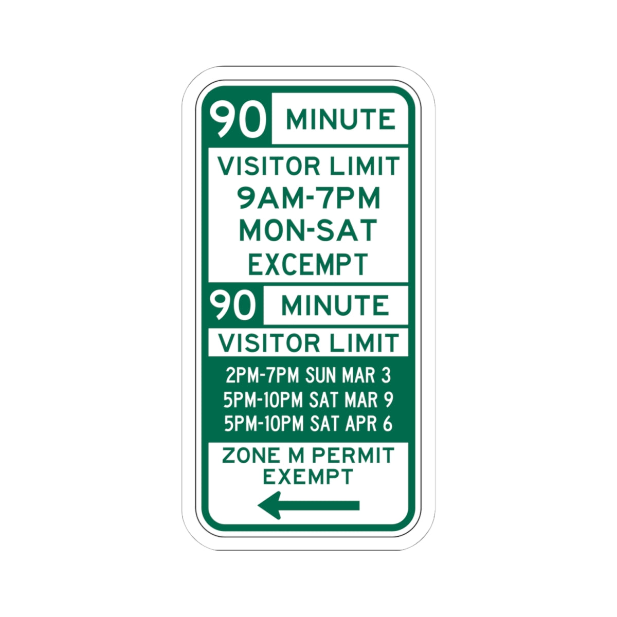 PBOT Road sign P4453L (Oregon) (Road Sign) STICKER Vinyl Kiss-Cut Decal
