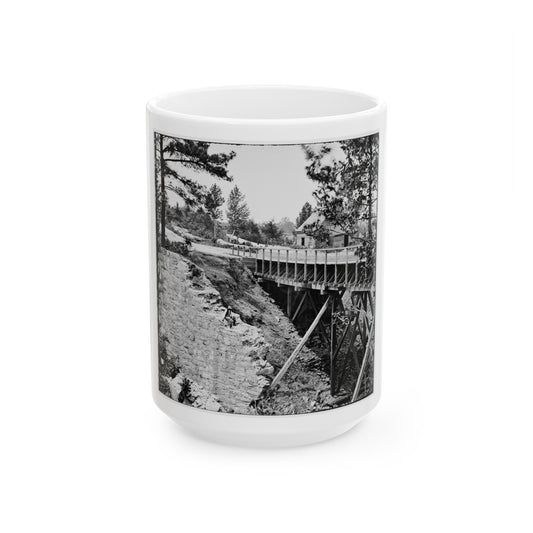 Petersburg, Va., Vicinity. Canal Aqueduct (U.S. Civil War) White Coffee Mug